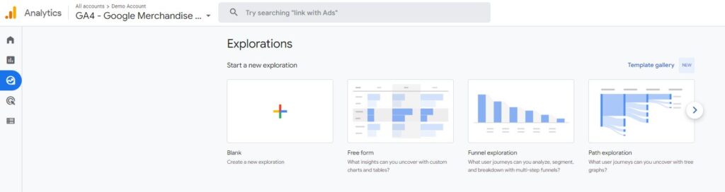 Google Analytics GA4 Funnel Exploration Report