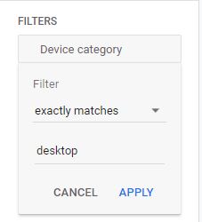 Google Analytics GA4 filters